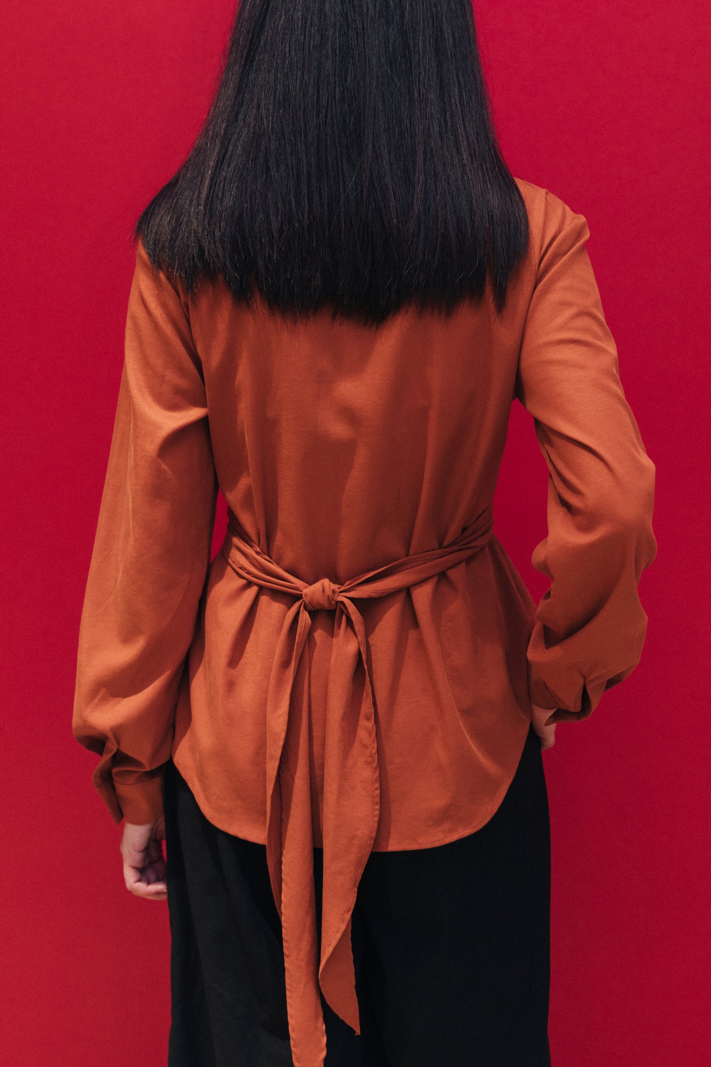 Cross Strap Long Sleeve Shirt