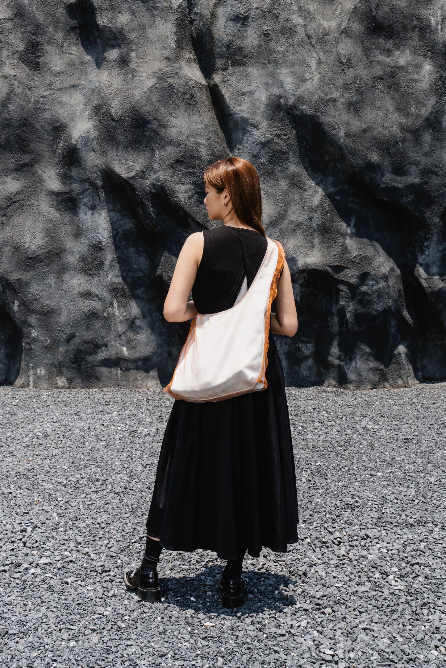 Orange Blue Bindel Mesh Bag