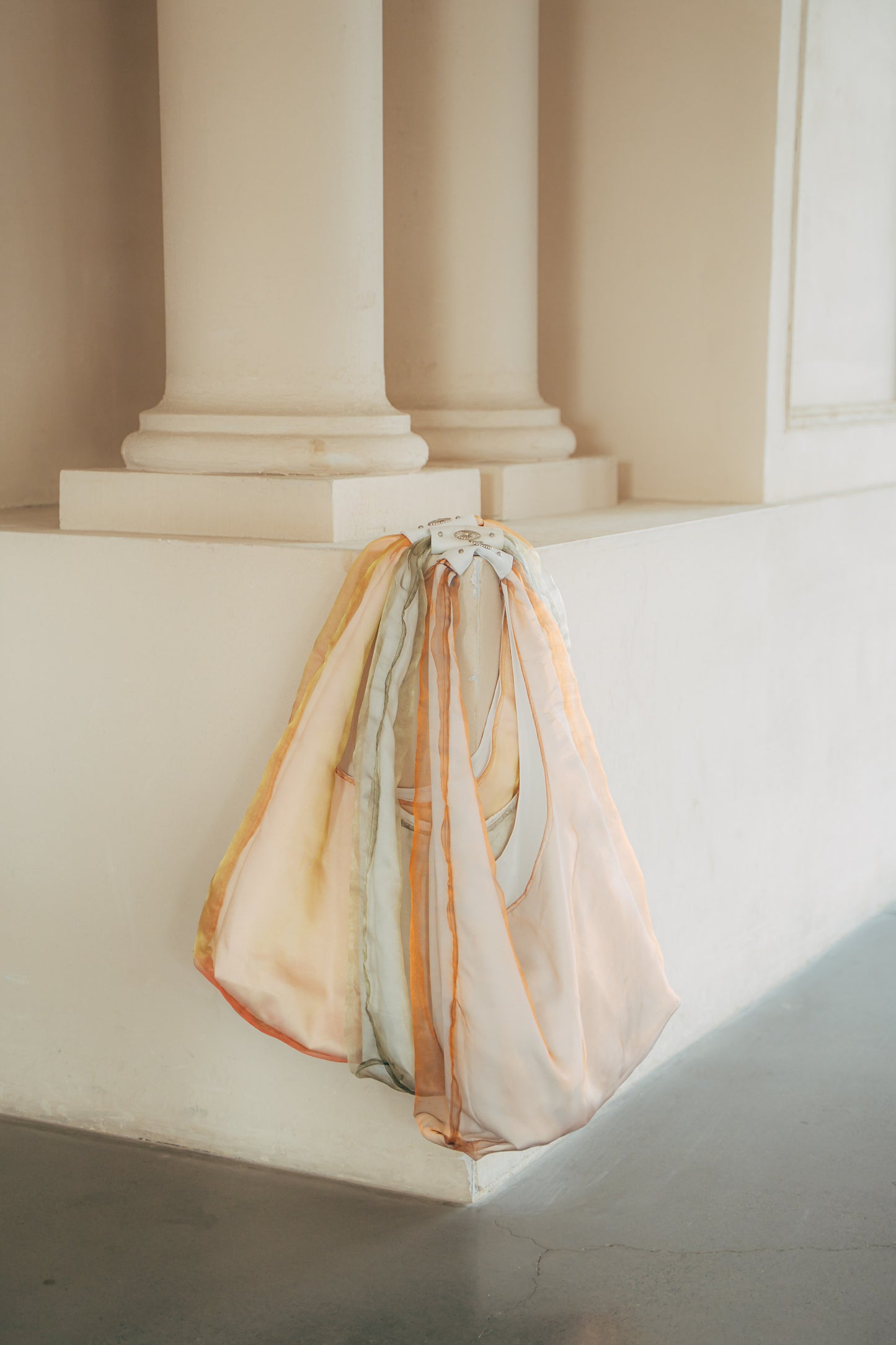 Orange Green Bindel Mesh Bag