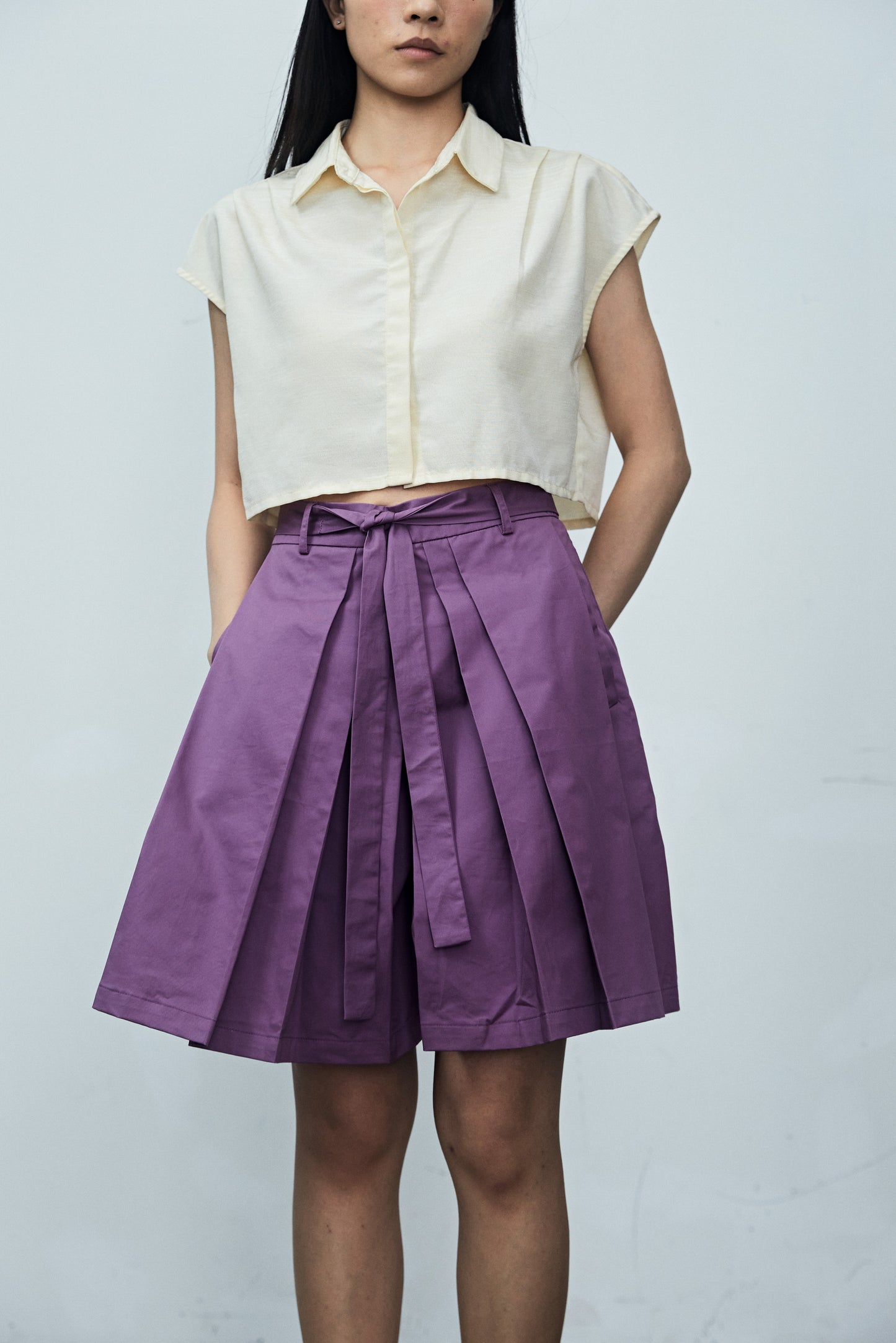 Purple Short Kendo Pants