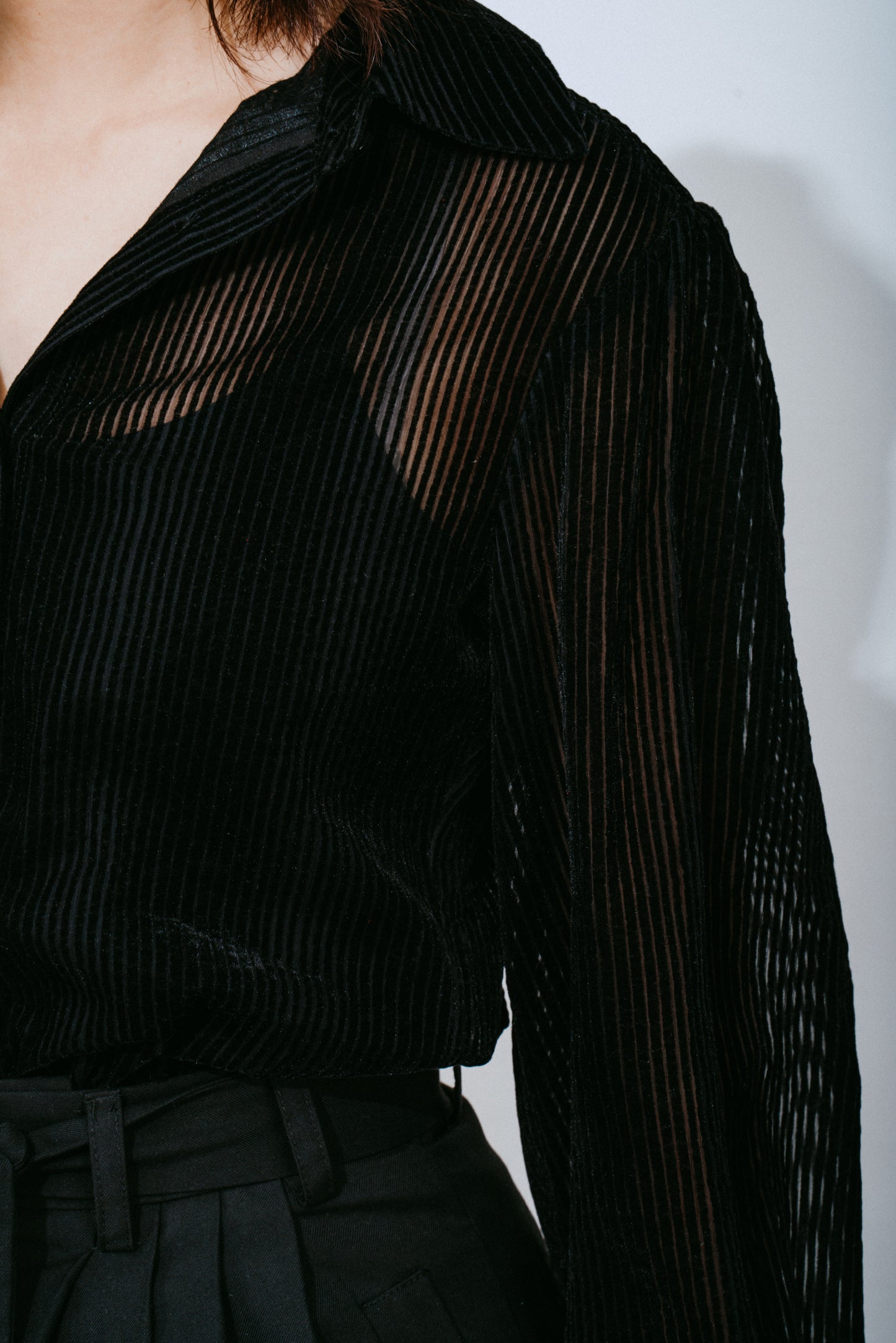 Semi-sheer Sliver Shirt