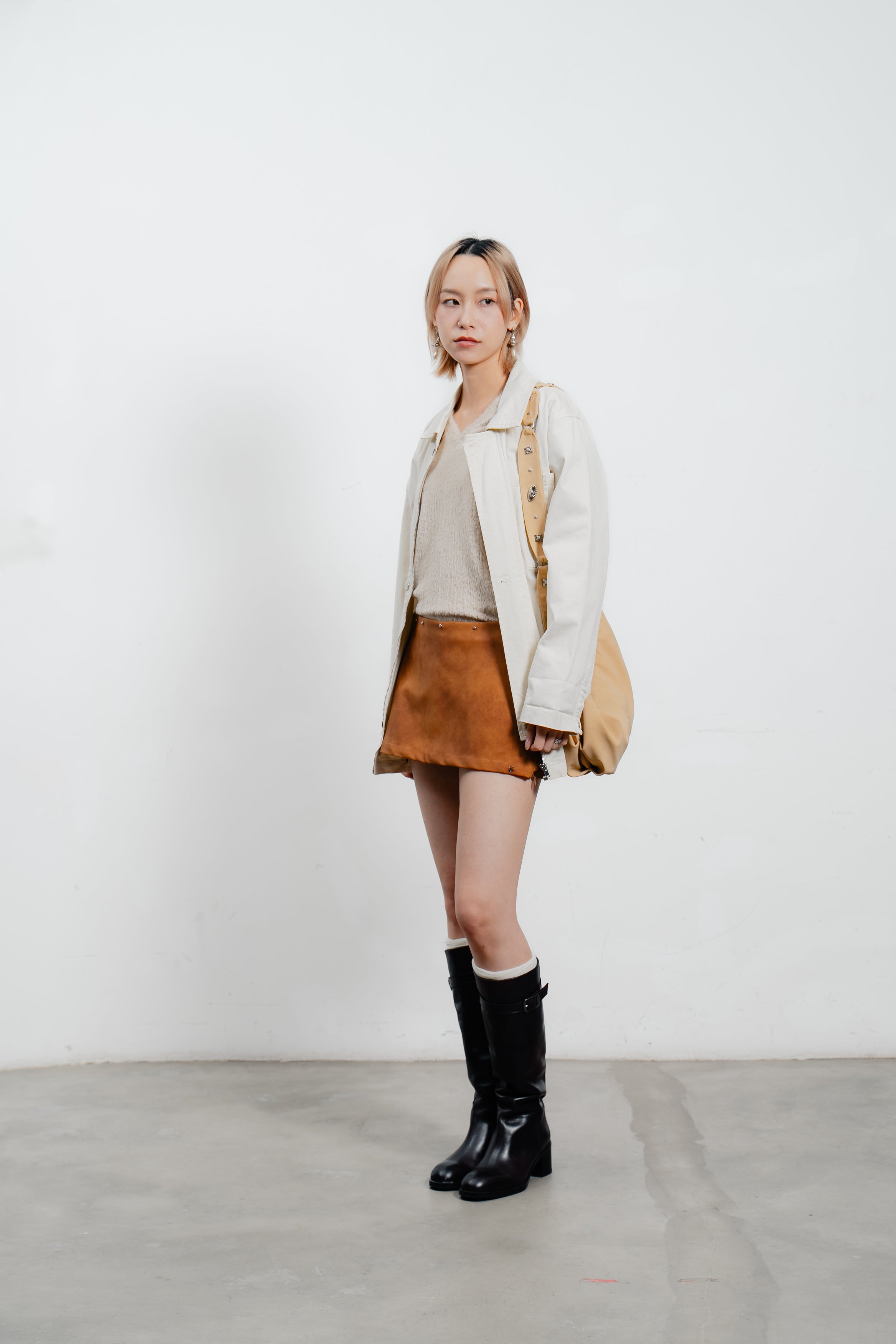Suede Mini Skirt