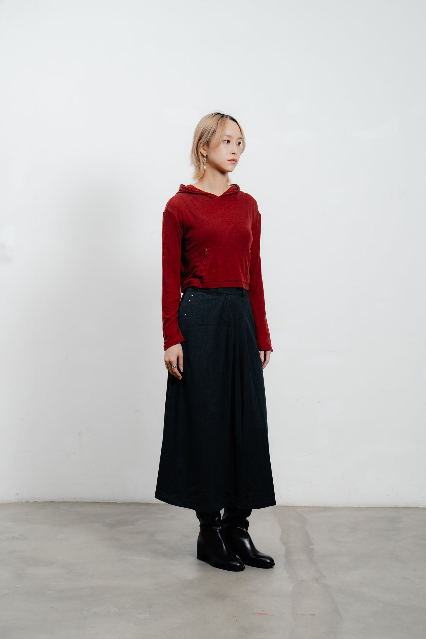 Long Sleeve Hooded Top