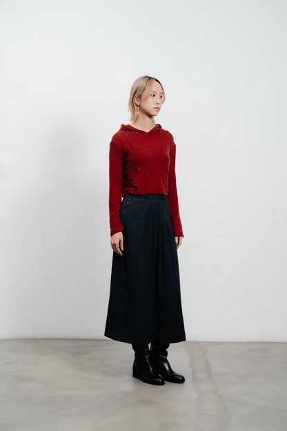 Long Sleeve Hooded Top