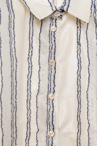 Pattern Cropped Shirt