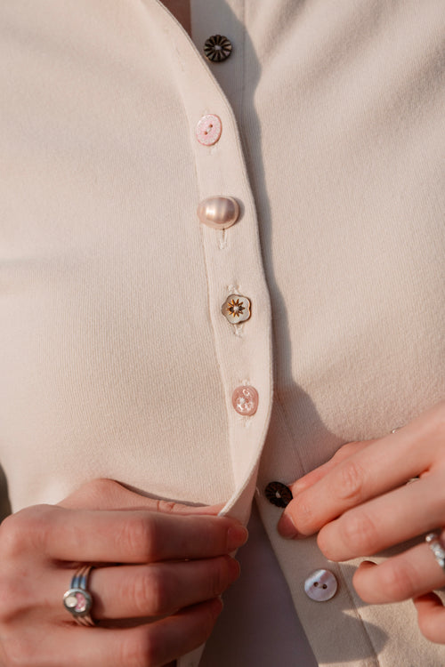 Cardigan Cotton Top