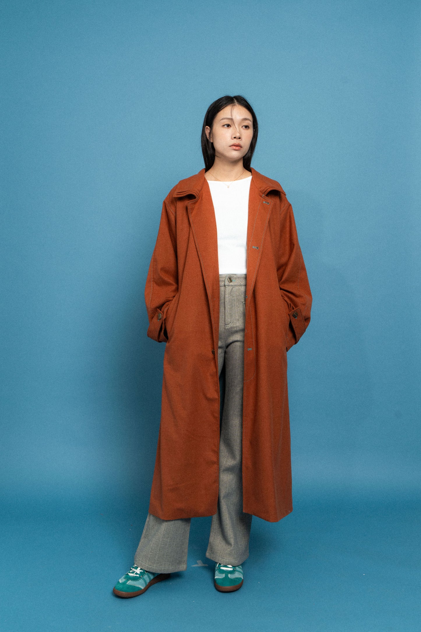 Red Oversized Coat