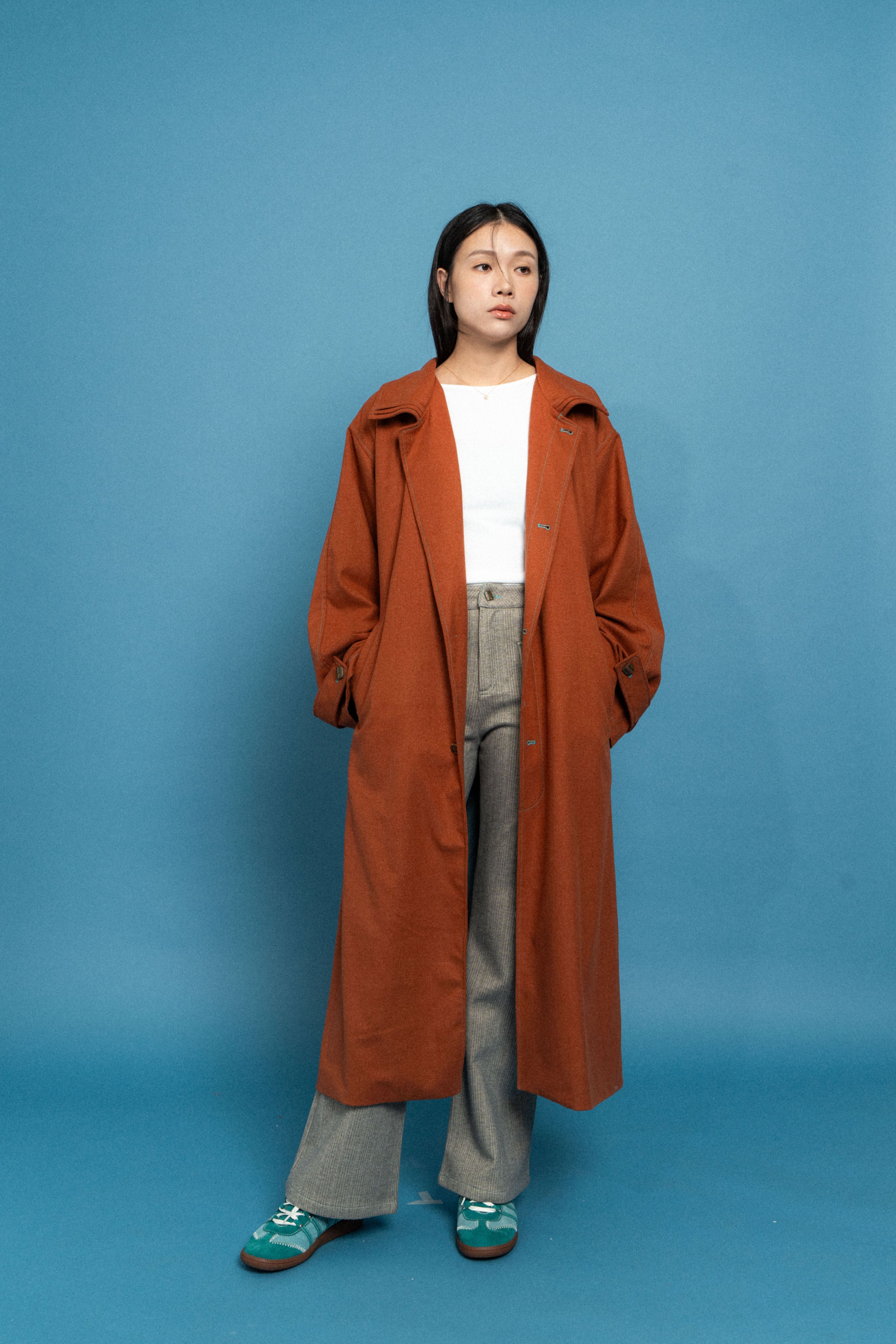 Red Oversized Coat
