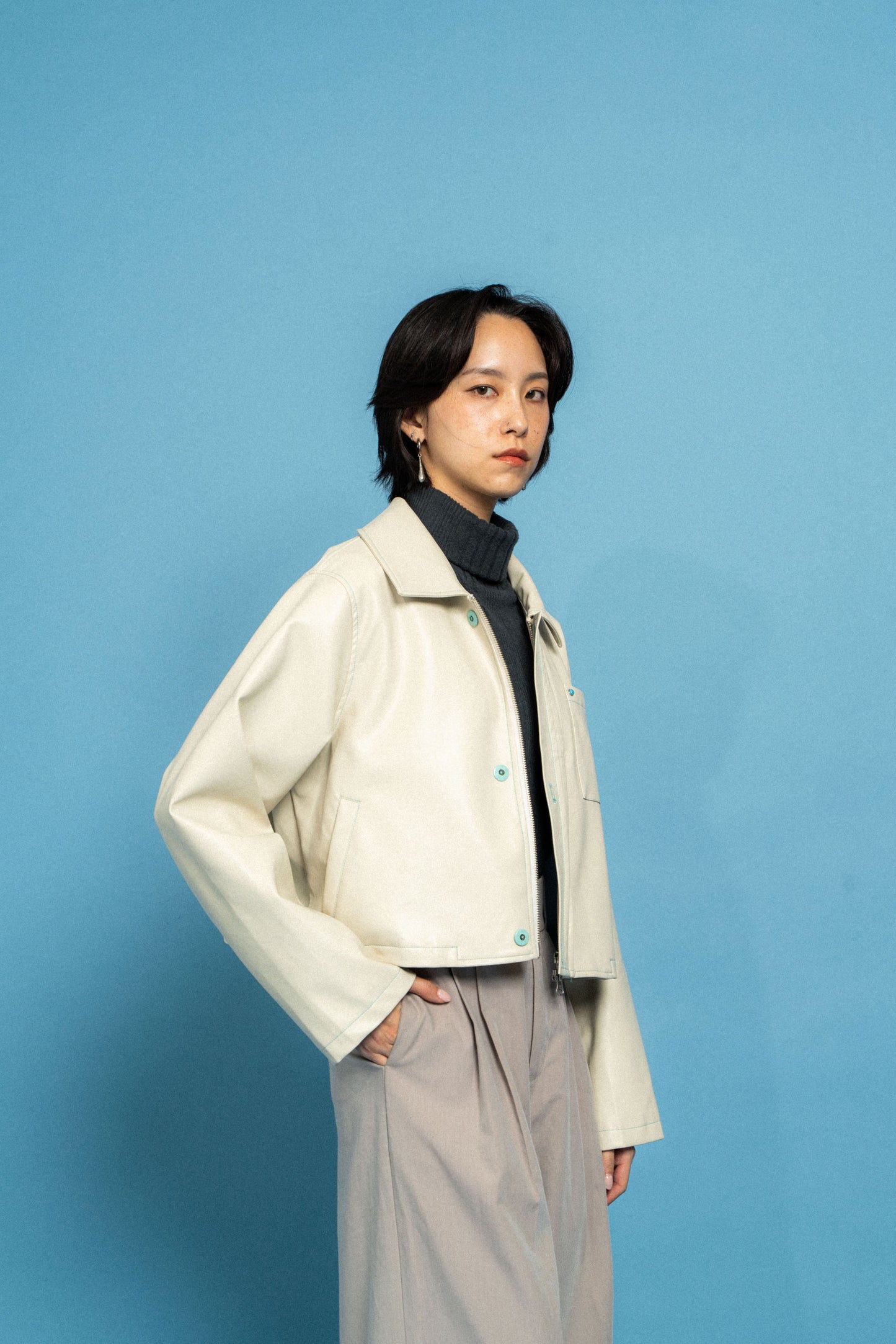 White Leather Jacket
