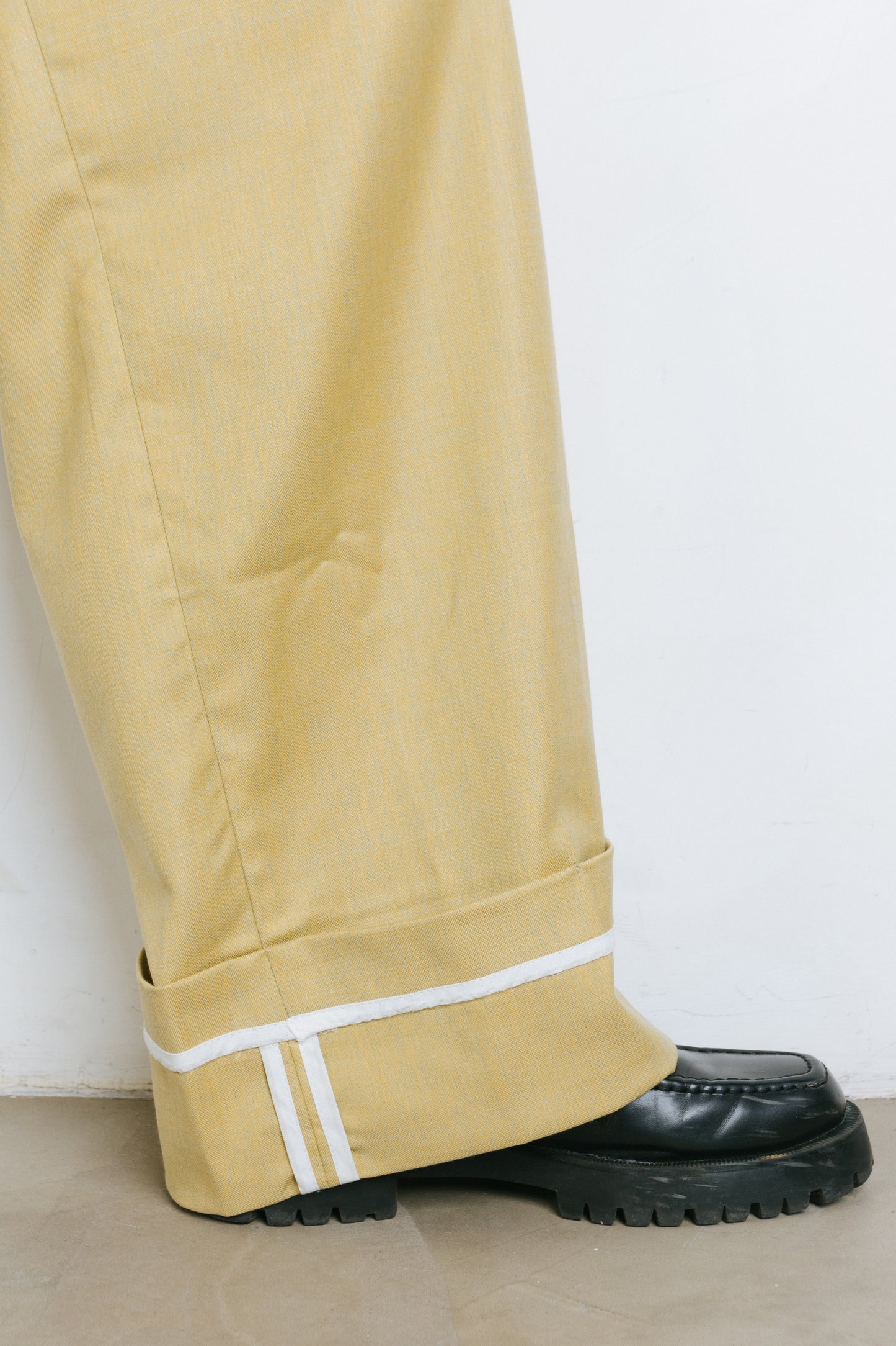 Yellow Reverse Drawstring Trousers