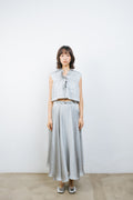 Silver Silk circle skirt