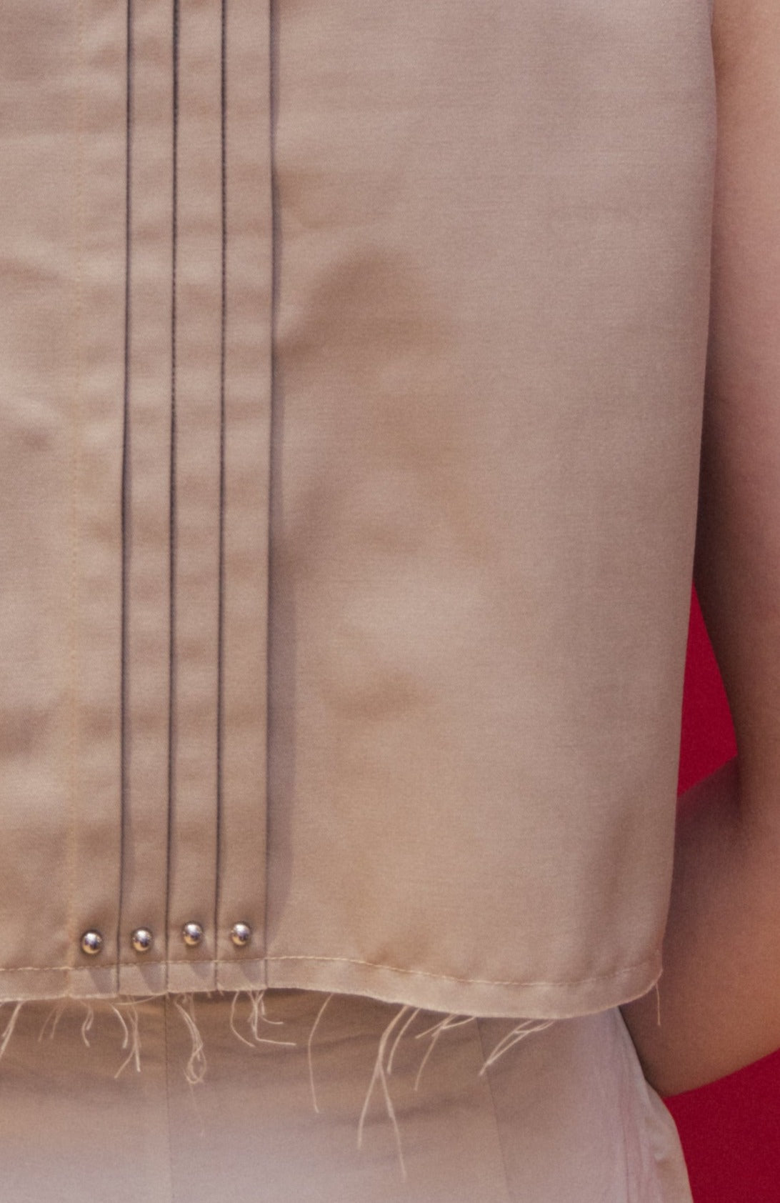 Pleated Sleeveless Top