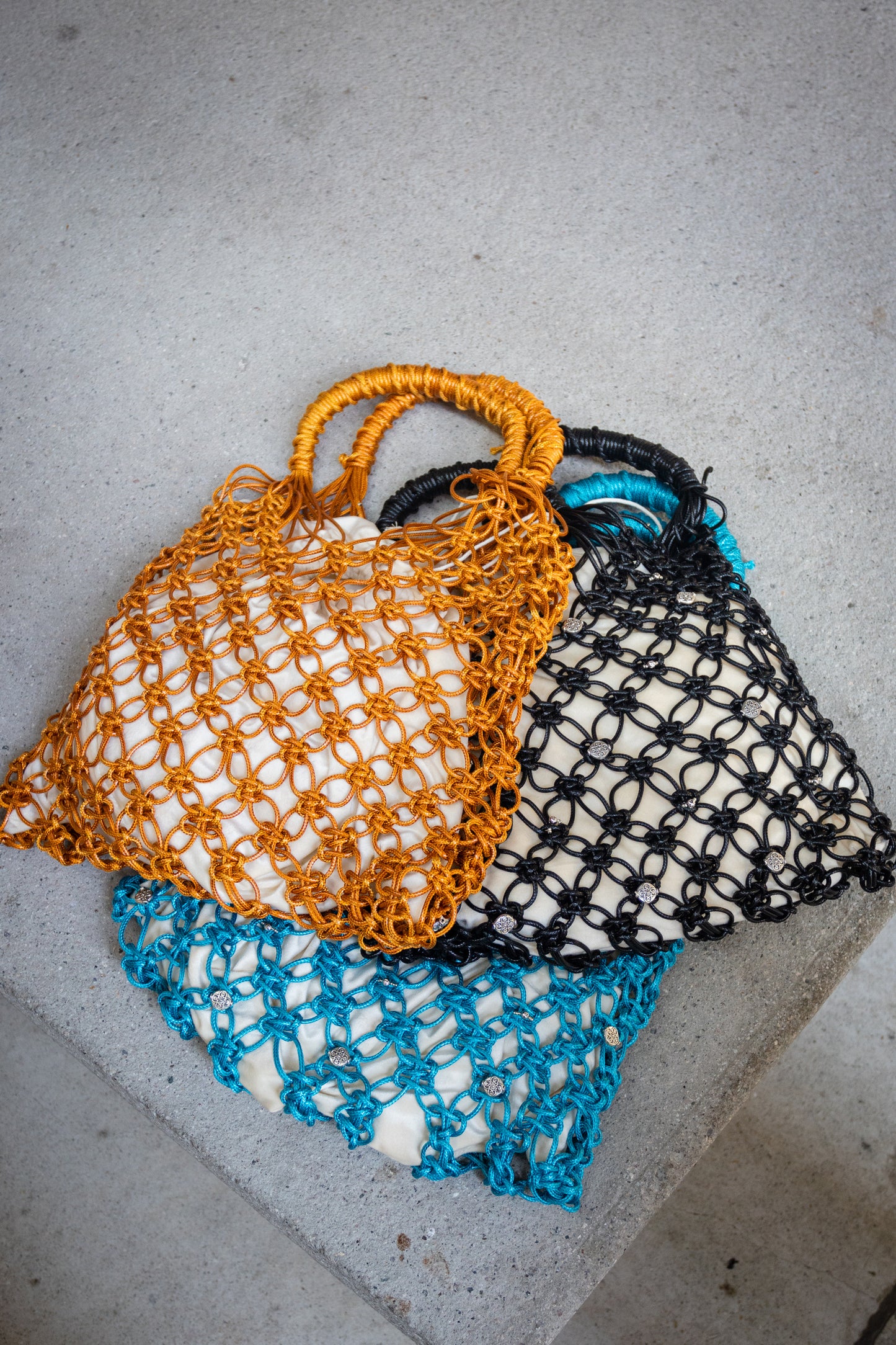 Orange HandWoven Bag