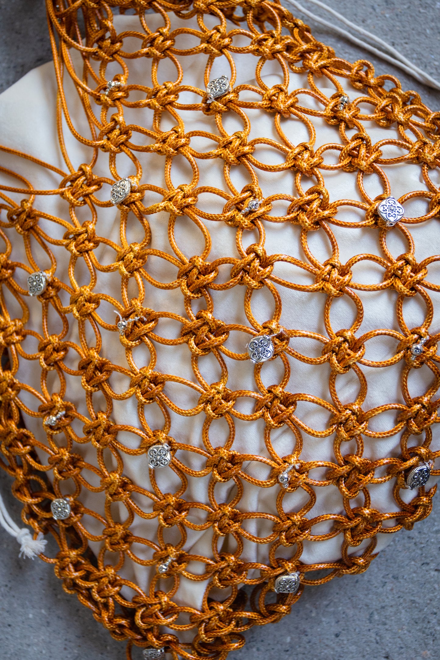 Orange HandWoven Bag