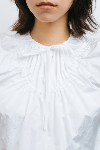 White Drawstring Top