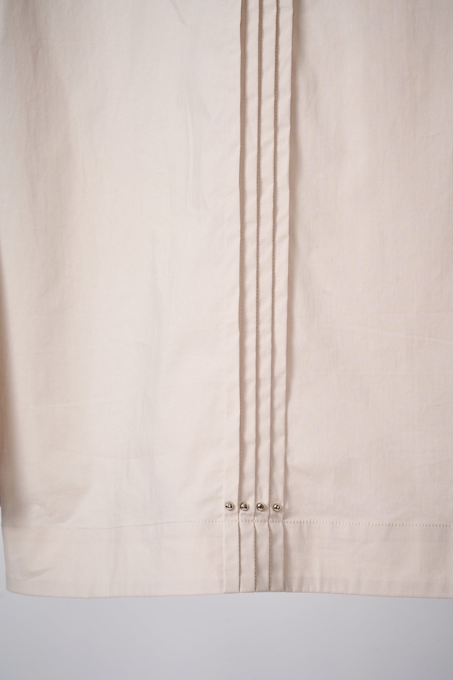 Flared-sleeves cotton shirt