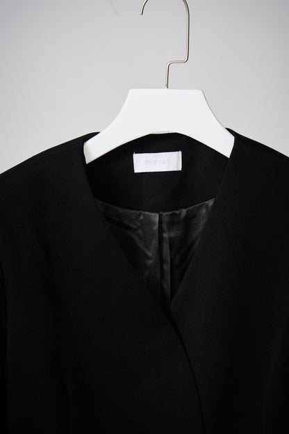 Flared-sleeves blazer