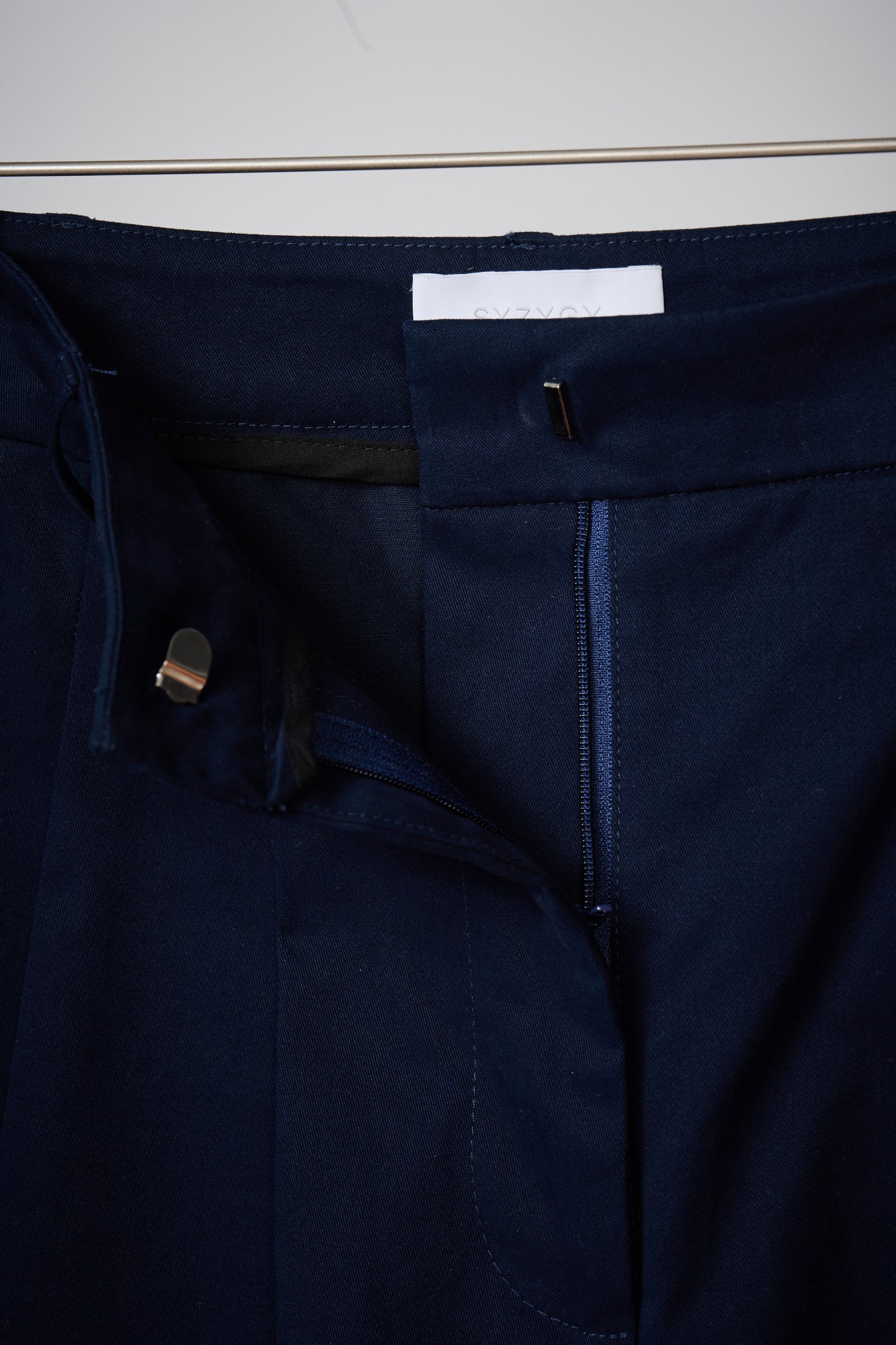 Wide leg cuffed hem trouser