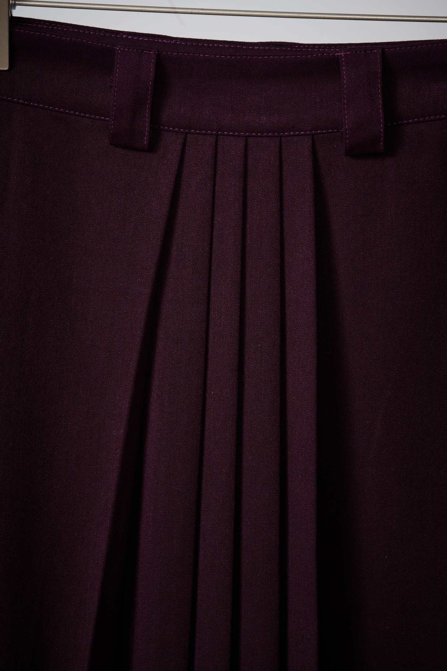 Mid-length A-line skirt