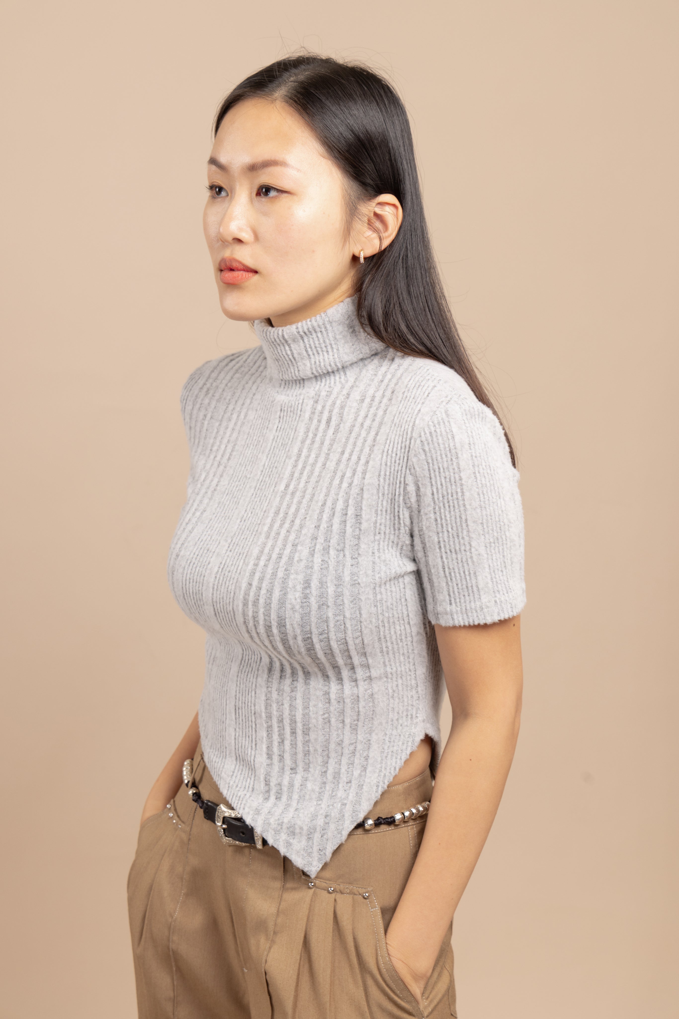 Ribbed blend jumper