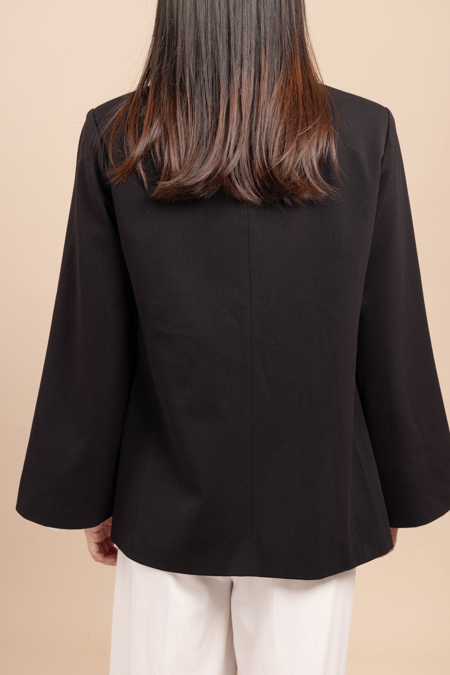 Flared-sleeves blazer