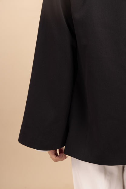 Flared-sleeves blazer