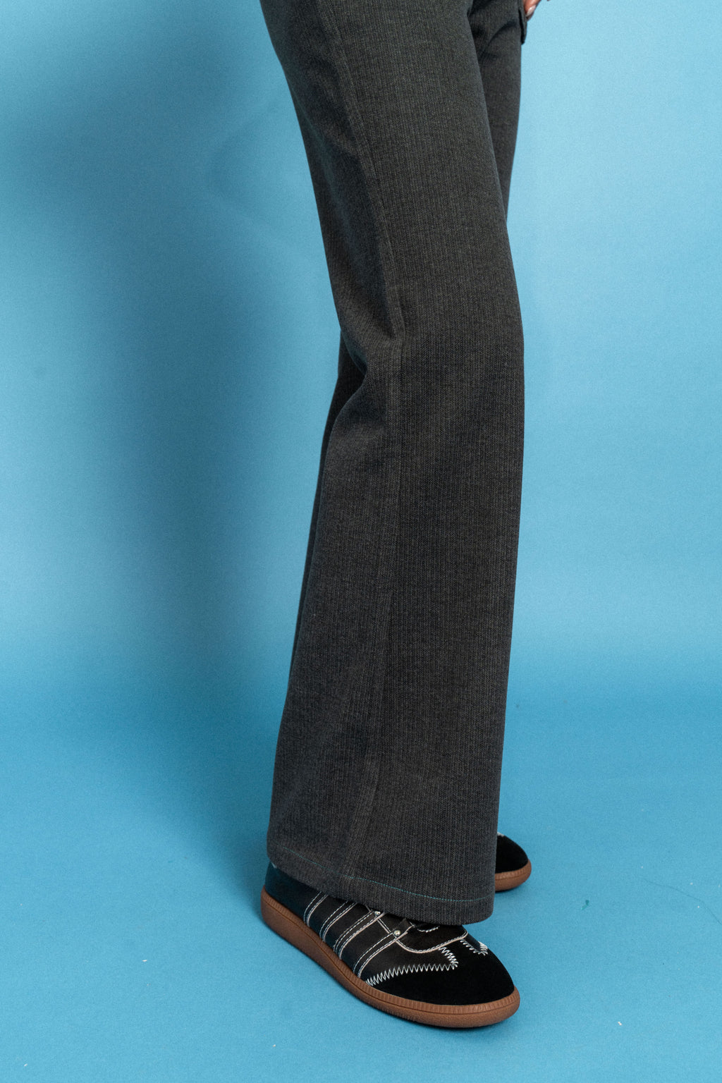 Dark Grey 70's bootcut trousers