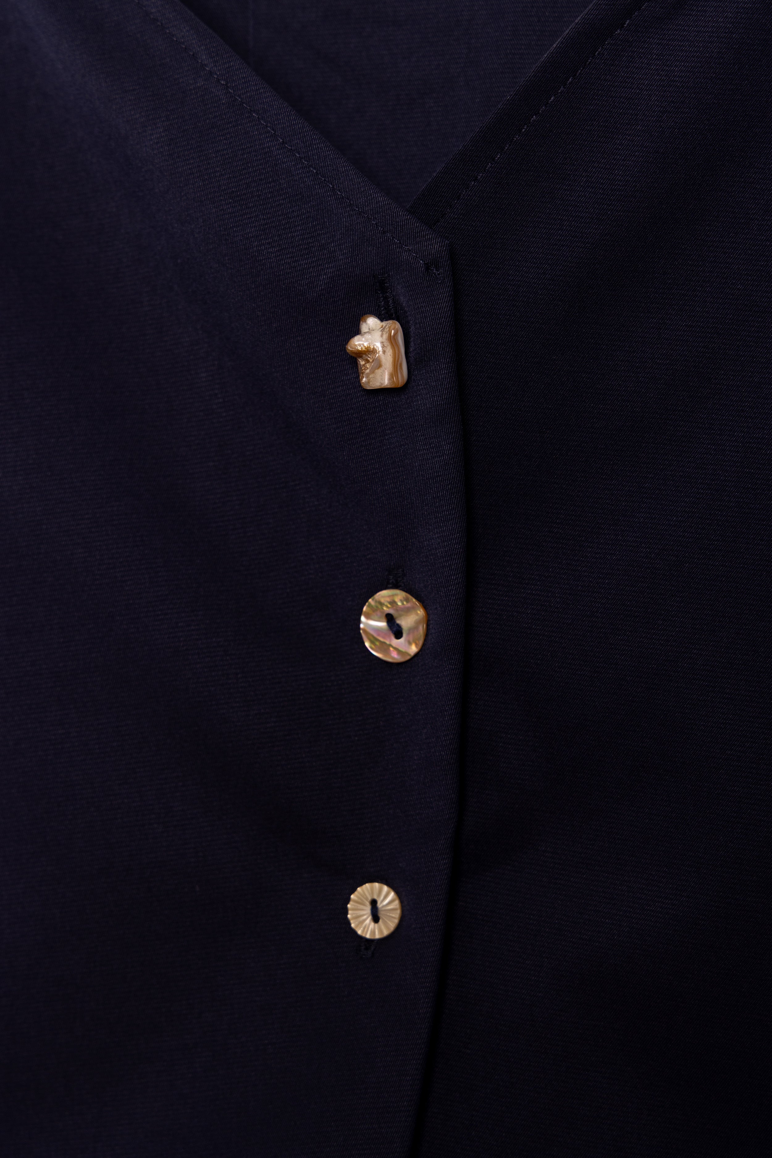 Dark Blue Two ways V - lines Vest