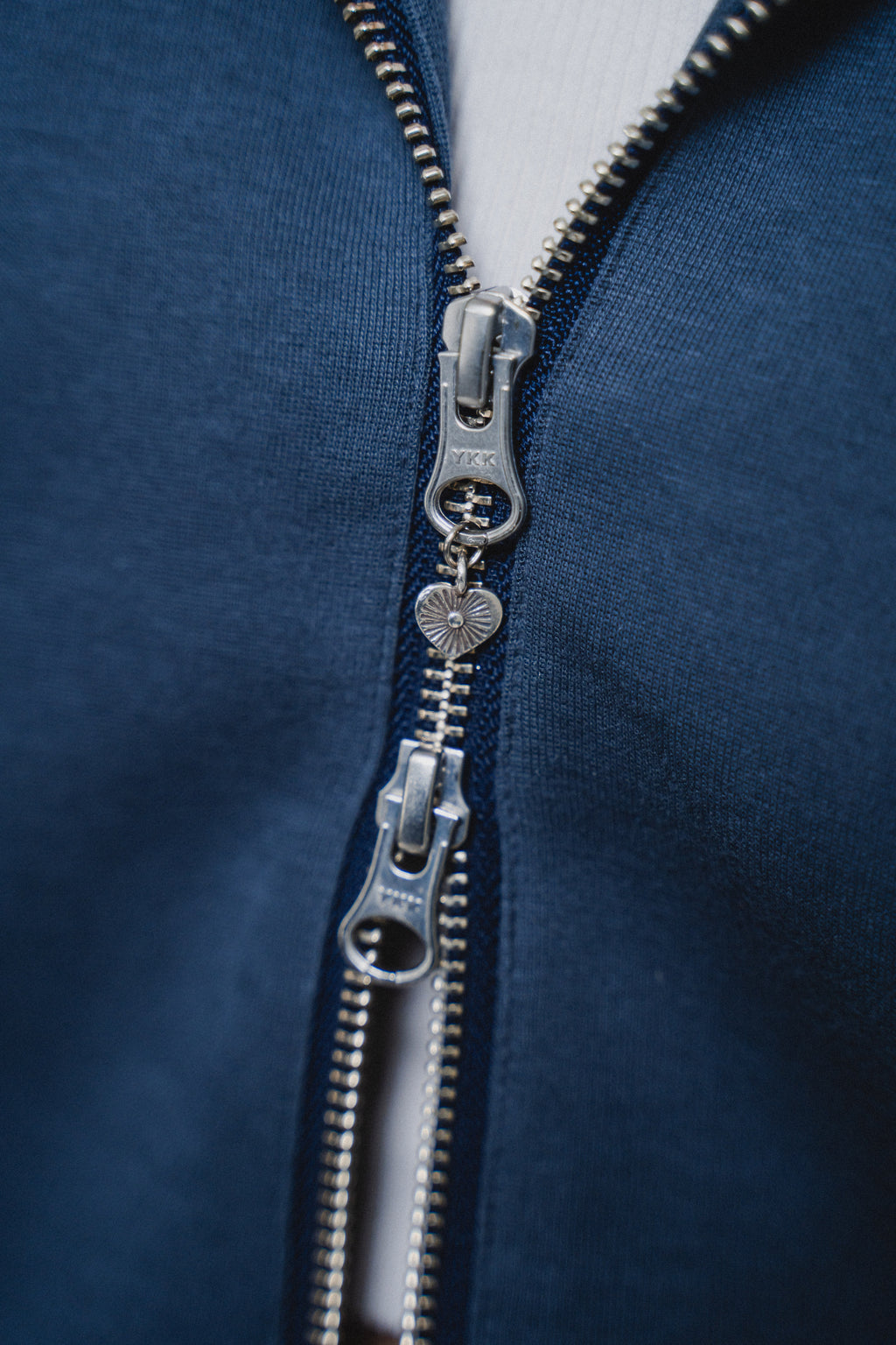 BLUE OVERSIZED HOODED JACKET