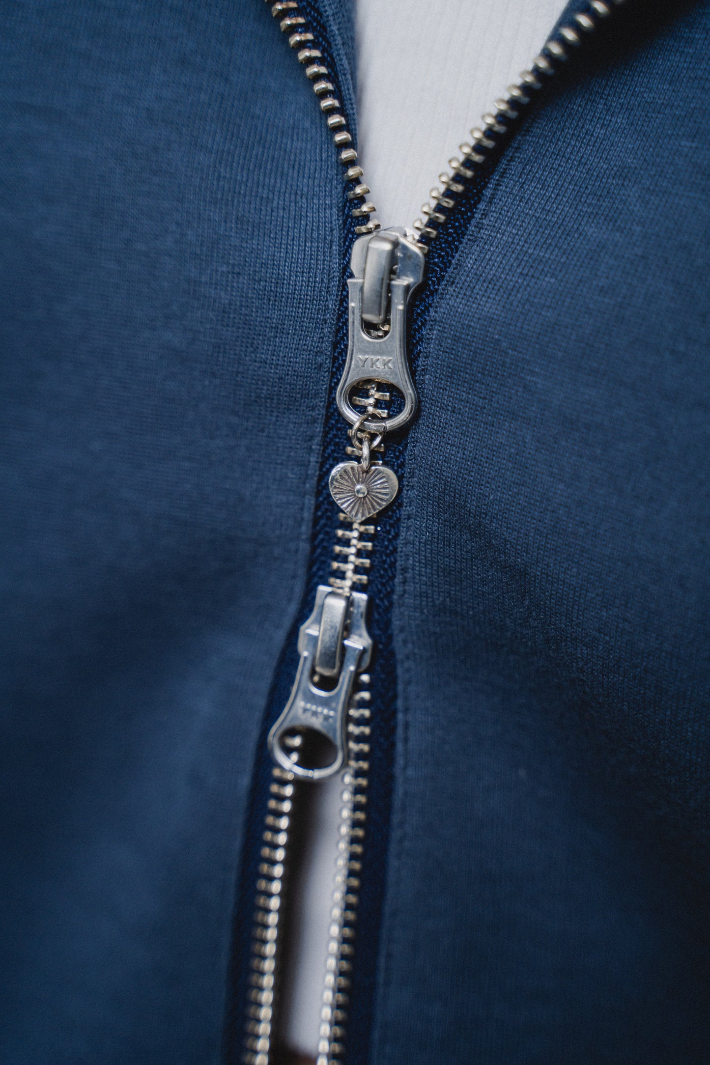 BLUE OVERSIZED HOODED JACKET