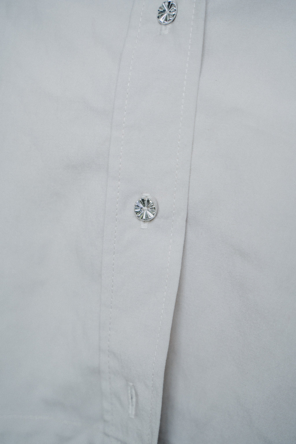 CREAM CROPPED TENCEL COTTON SHIRT