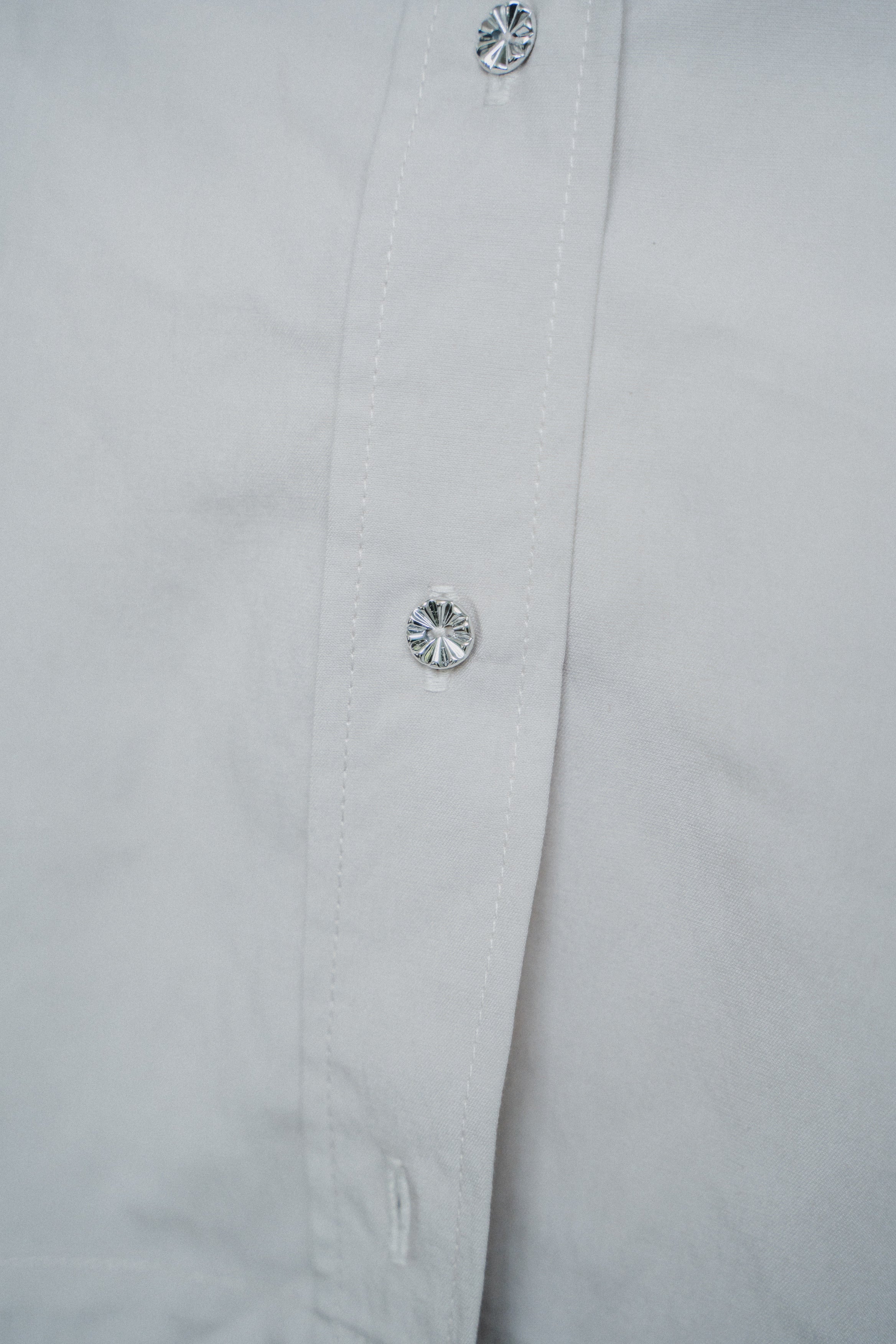 CREAM CROPPED TENCEL COTTON SHIRT