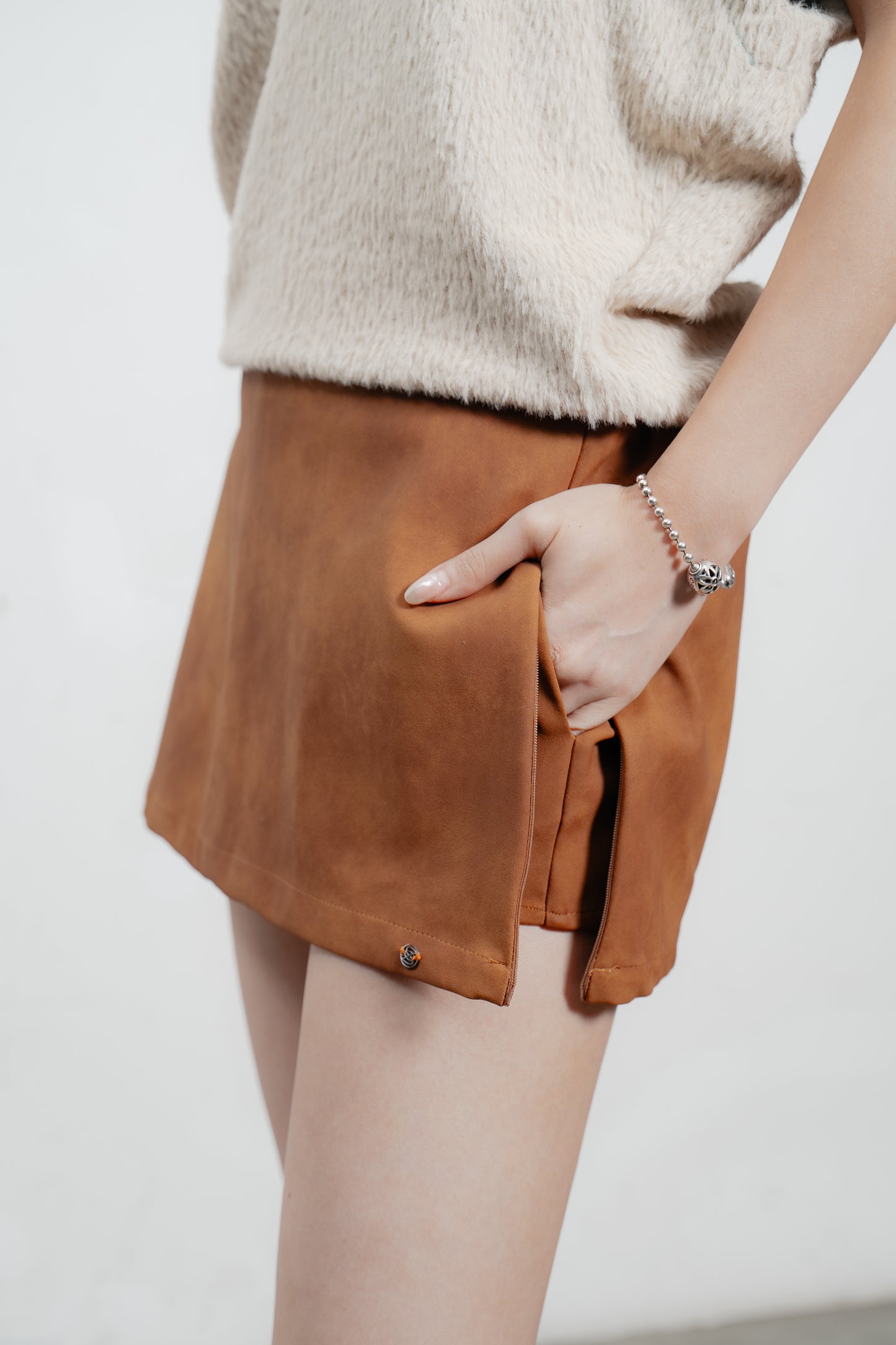 Suede Mini Skirt