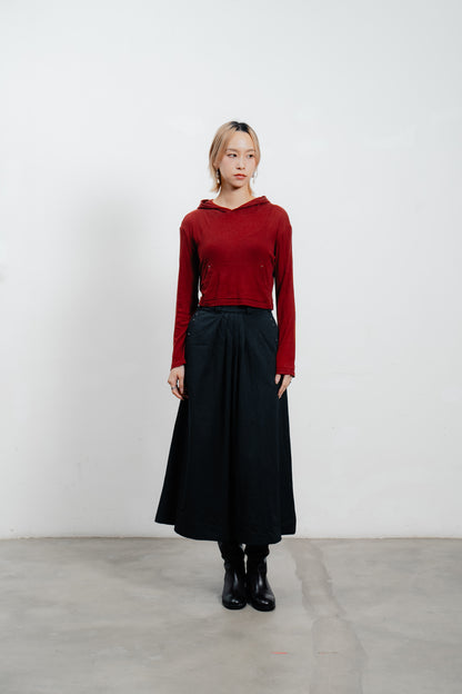 Long Sleeve Hooded Top