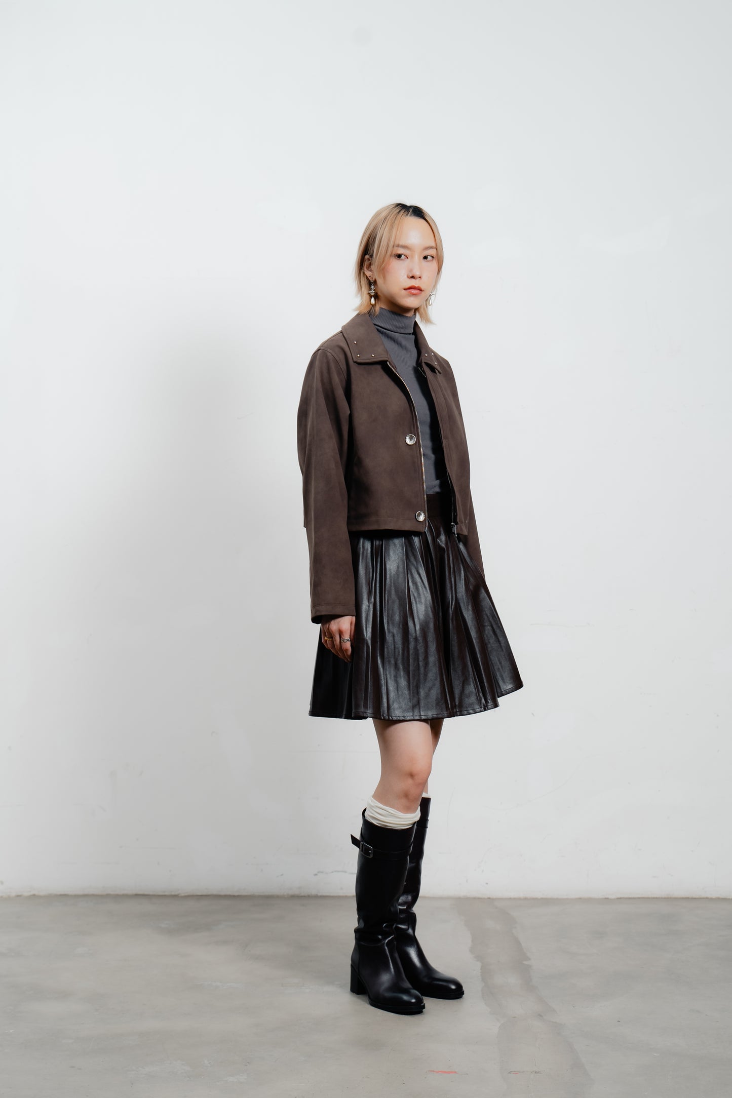 Mocha Suede Blend Jacket