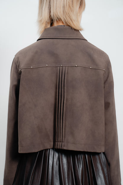 Mocha Suede Blend Jacket