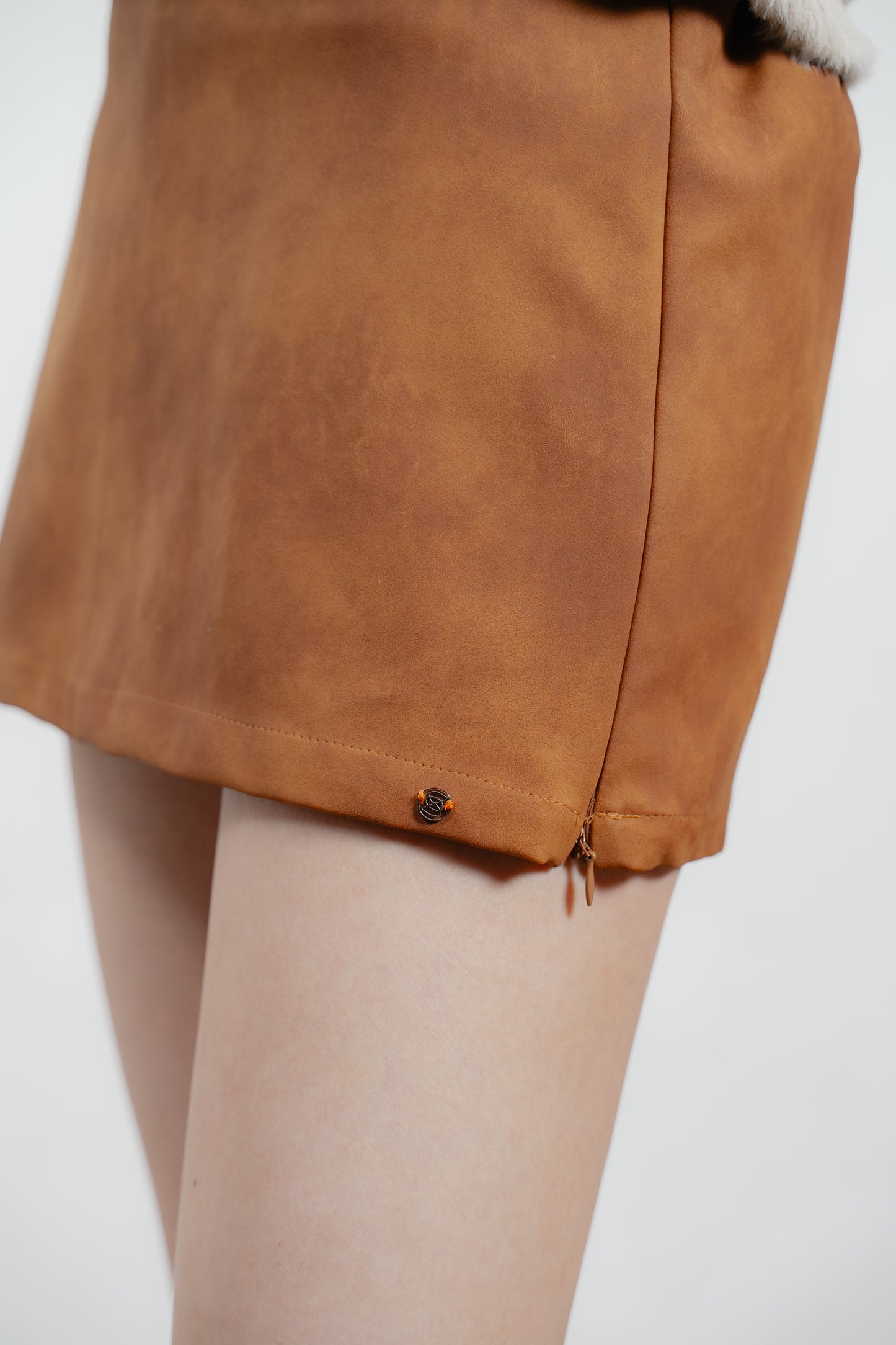 Suede Mini Skirt