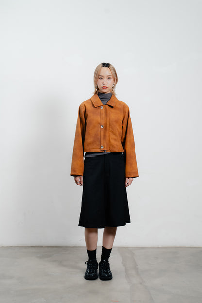 Caramel Suede Blend Jacket