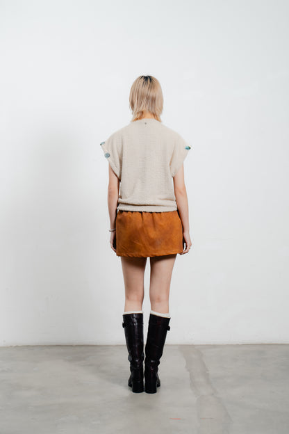 Suede Mini Skirt