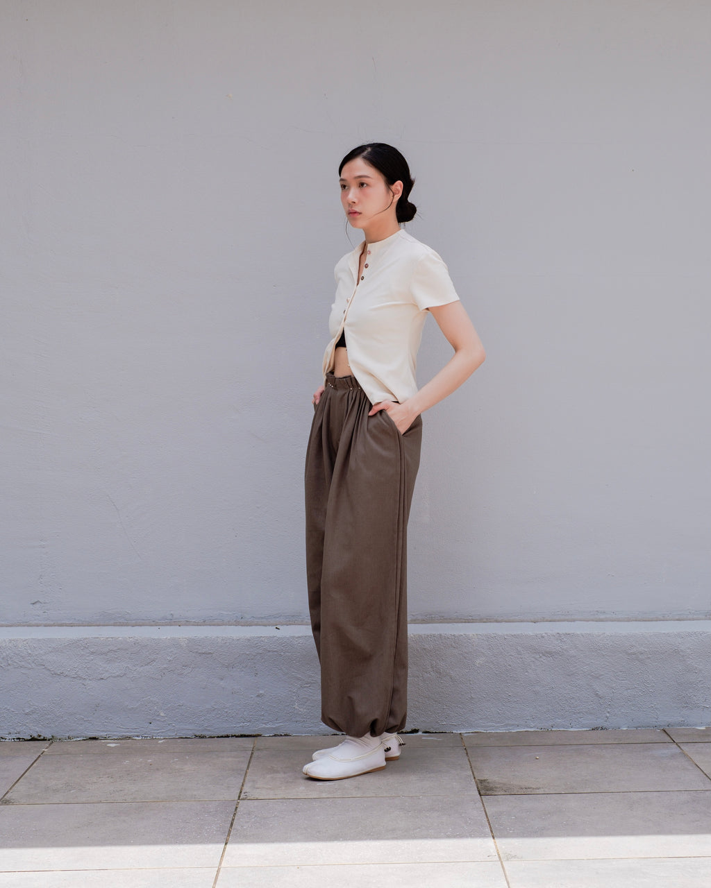 Sage Green 2-Way Drawstring Joggers