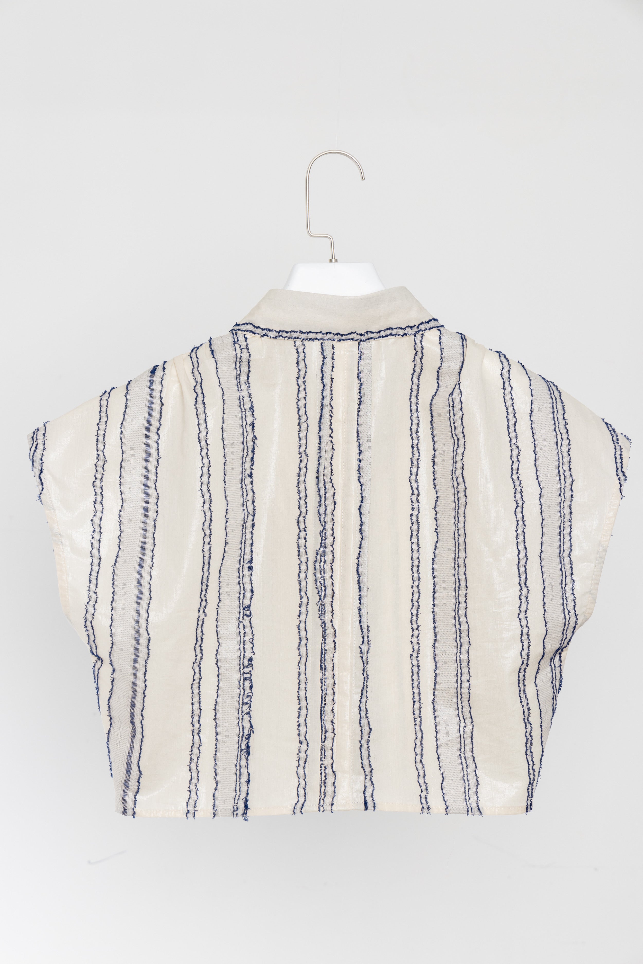 Pattern Cropped Shirt