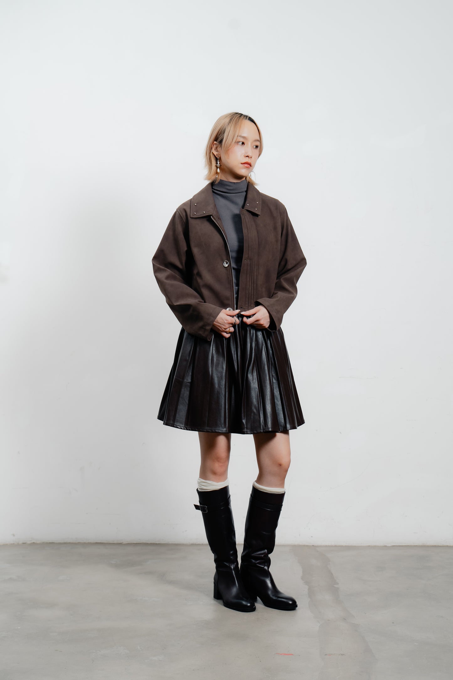 Mocha Suede Blend Jacket