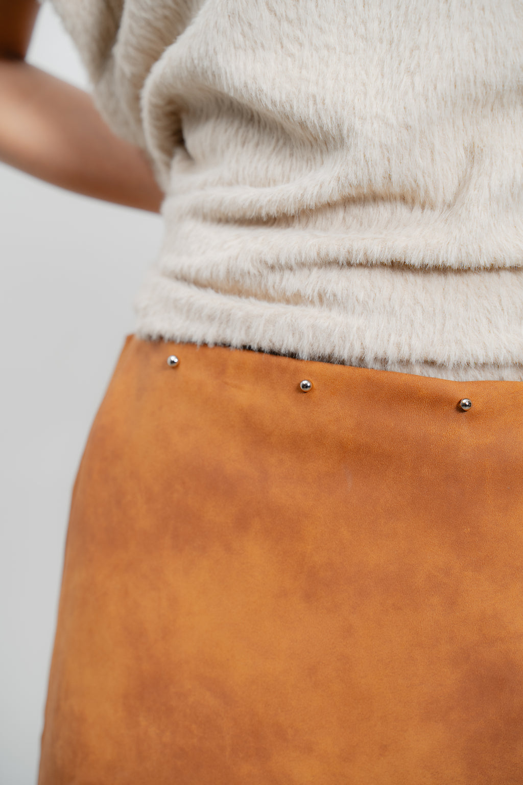 Suede Mini Skirt