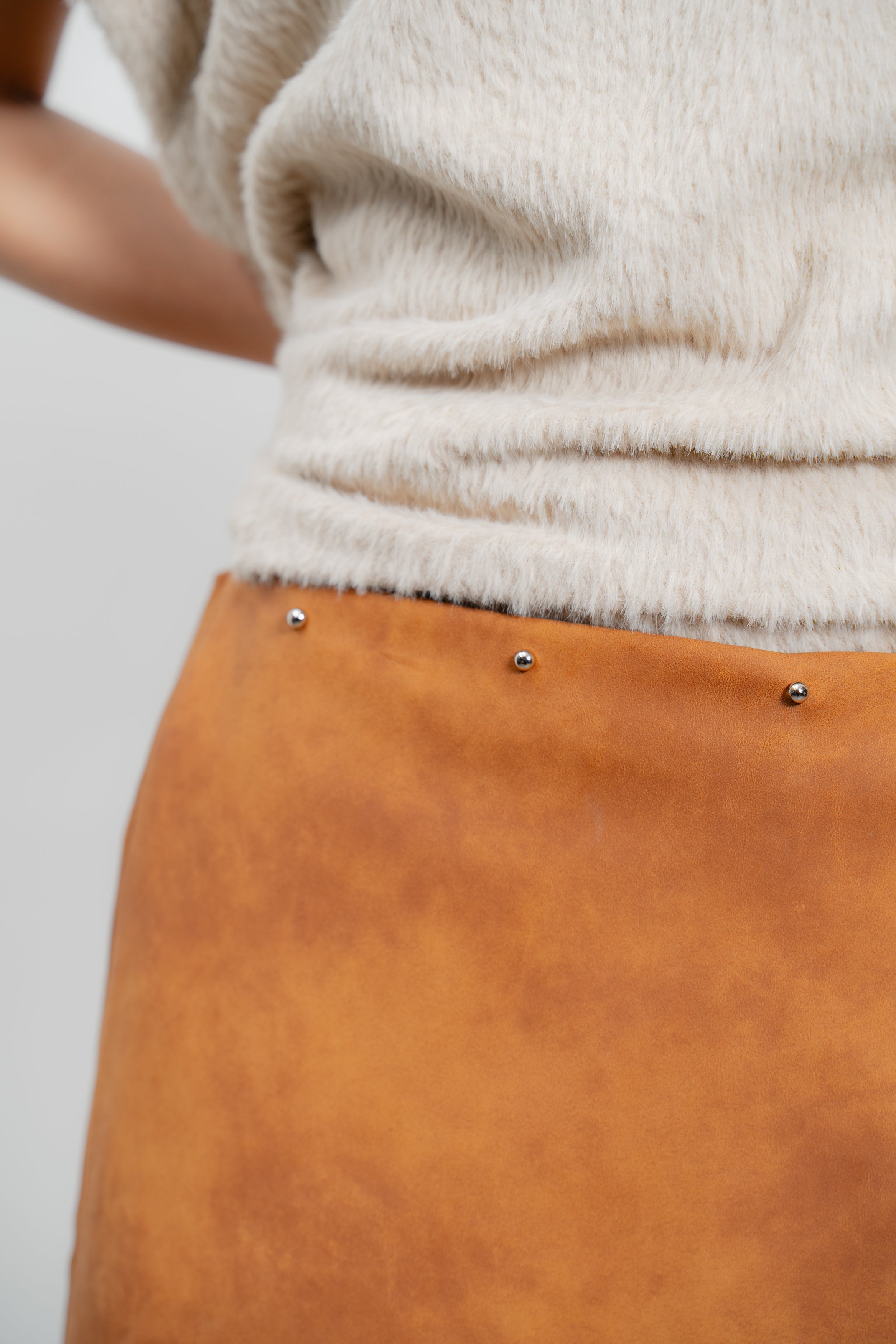 Suede Mini Skirt