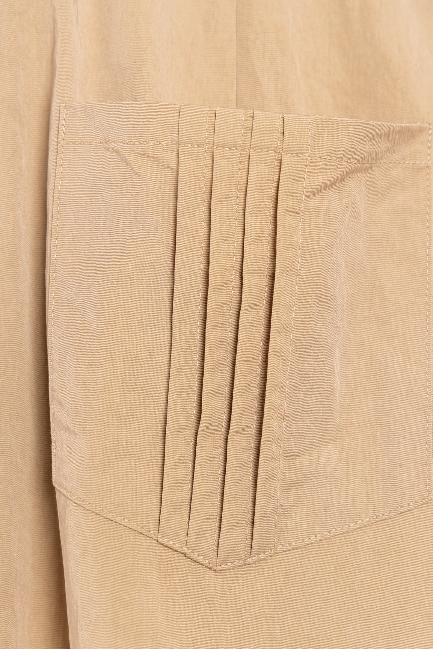 khaki Super flared leg trousers