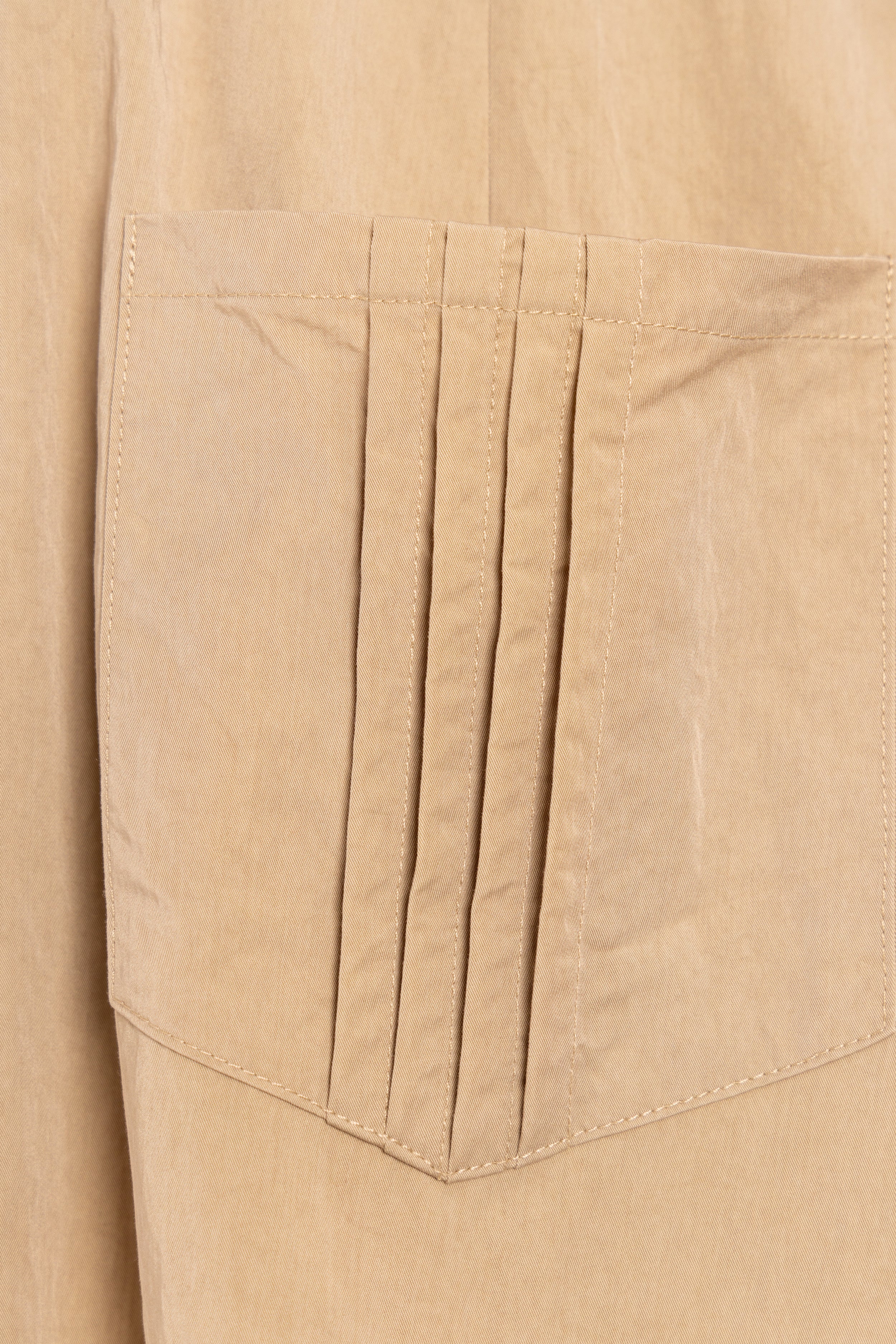 khaki Super flared leg trousers
