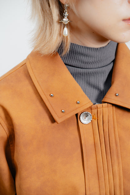 Caramel Suede Blend Jacket