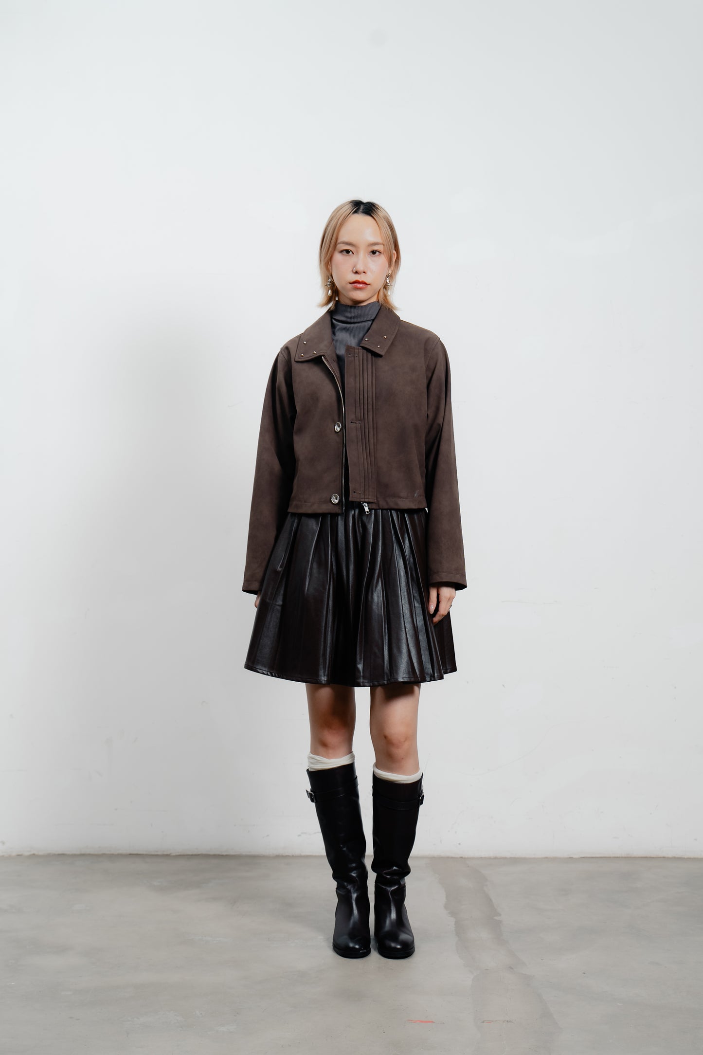 Mocha Suede Blend Jacket