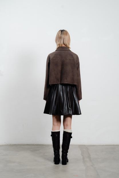 Mocha Suede Blend Jacket
