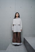 LAYERED TRAPEZE SHIRT DRESS